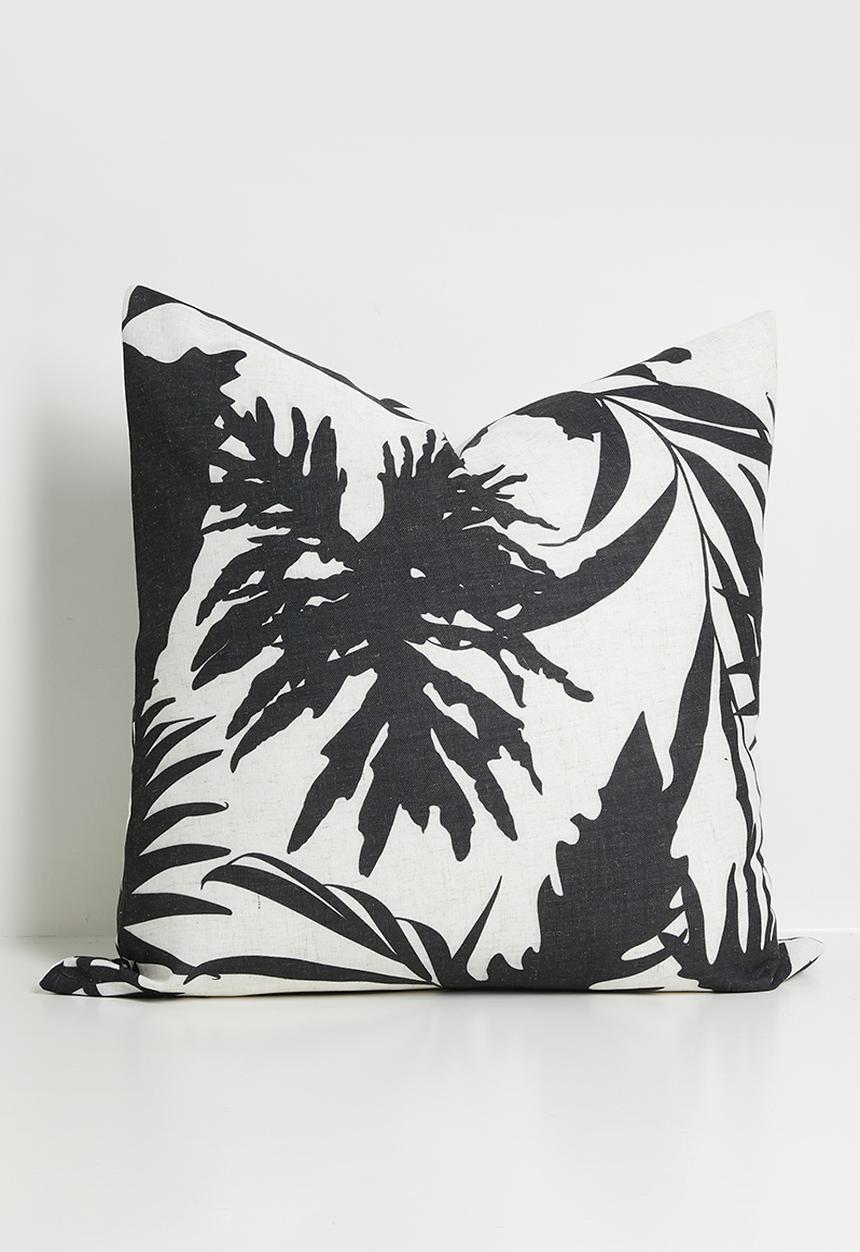Sixth Floor - Zanzi Forest Cushion Cover - Blk & Ecru