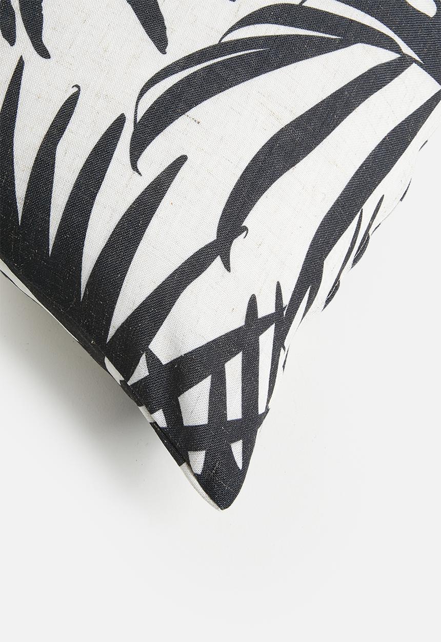 Sixth Floor - Zanzi Forest Cushion Cover - Blk & Ecru