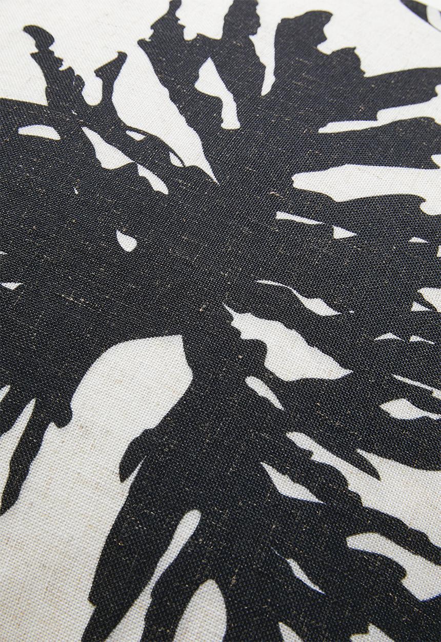 Sixth Floor - Zanzi Forest Cushion Cover - Blk & Ecru