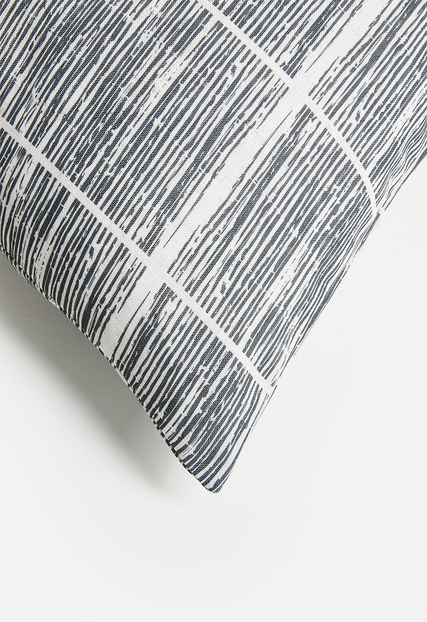 Sixth Floor - Mod Design Cushion Cover - Black & Ecru