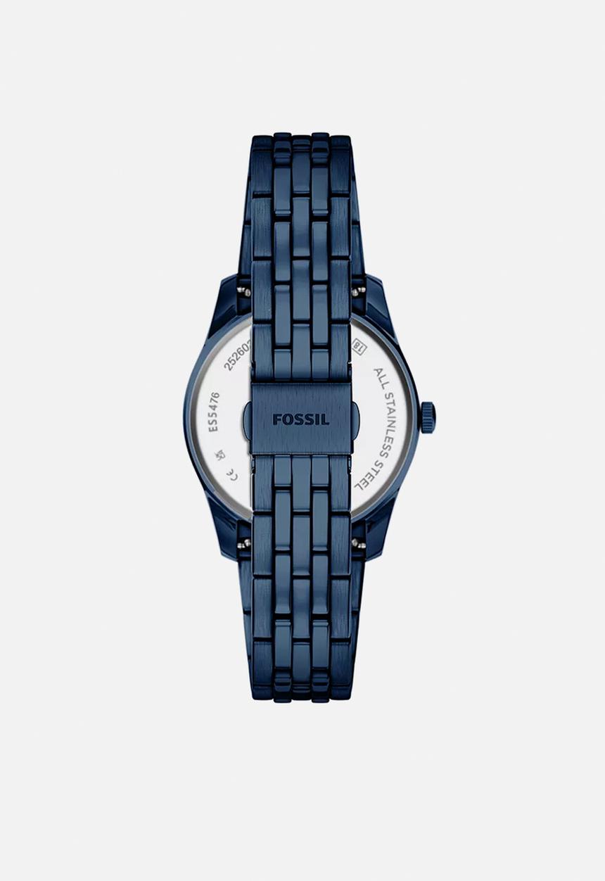 Fossil - Scarlette Three-Hand  Stainless Steel ES5476 Watch - Blue