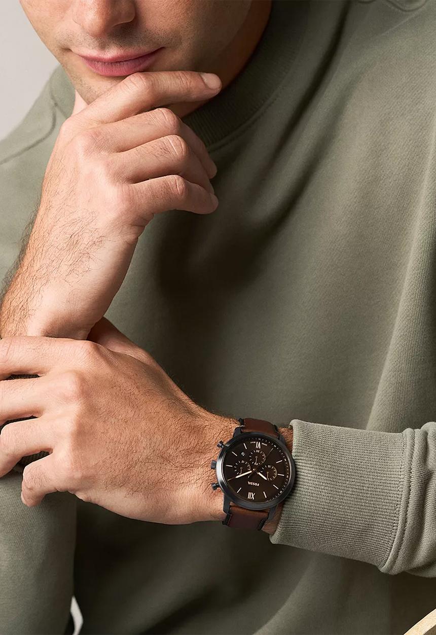 Fossil - Neutra Chronograph Leather FS6163 Watch - Brown