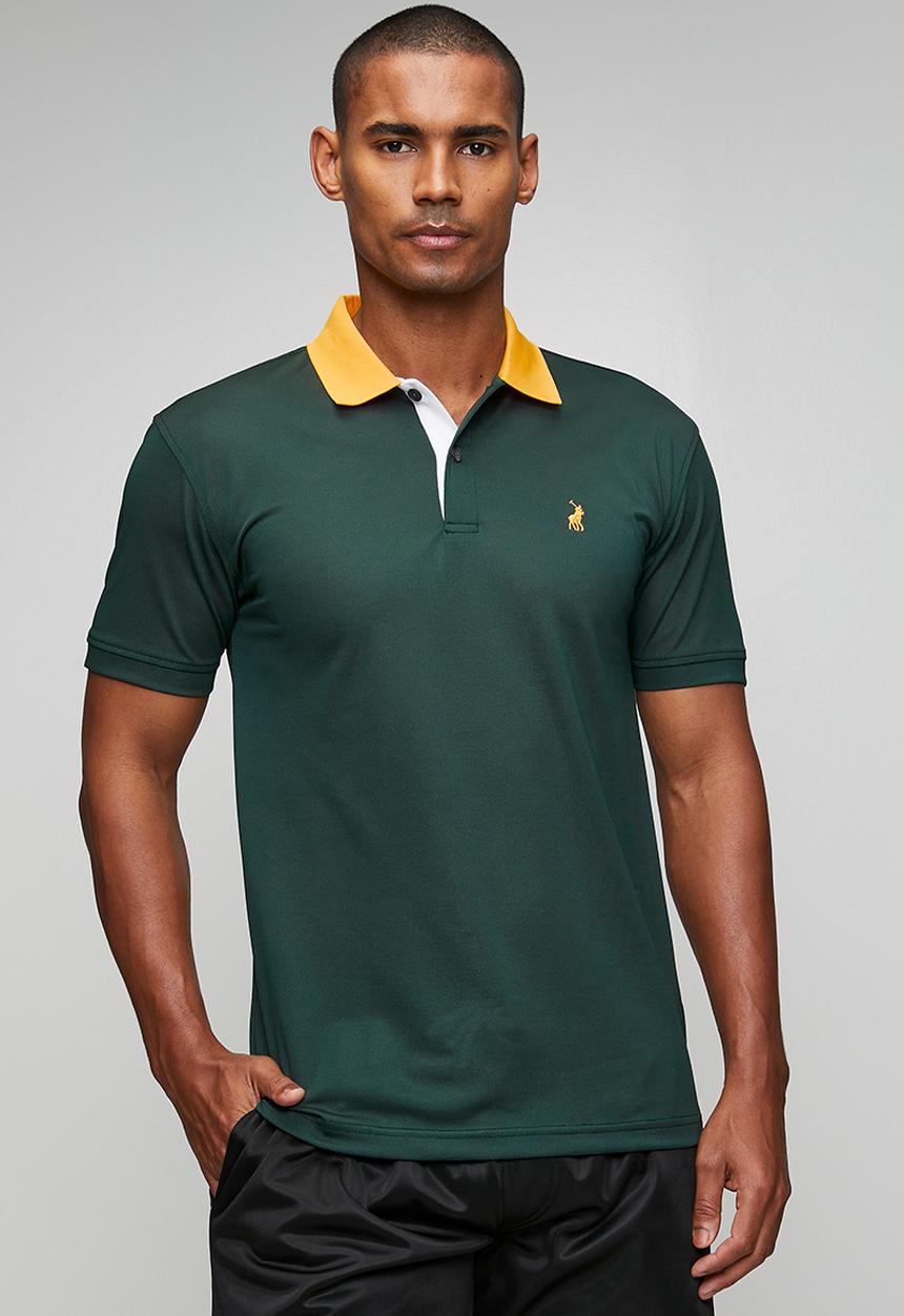POLO - Mens Green Sports Golfer - Green