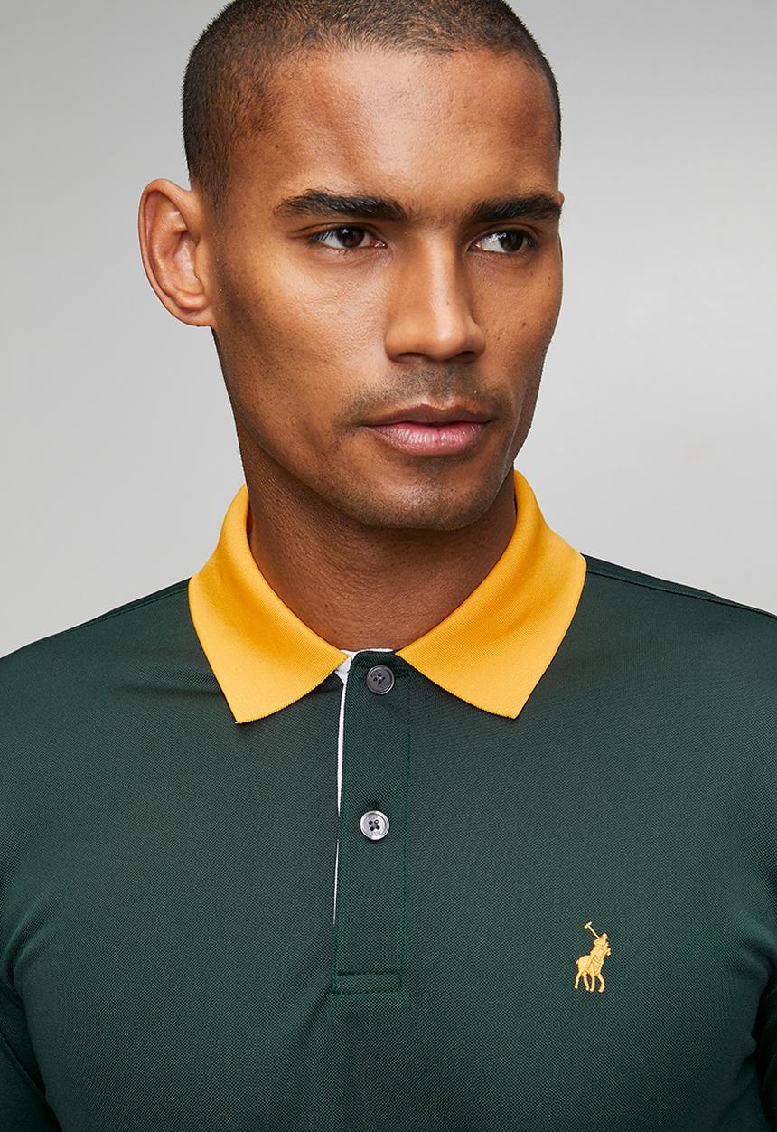 POLO - Mens Green Sports Golfer - Green