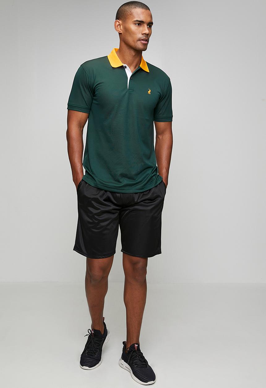 POLO - Mens Green Sports Golfer - Green