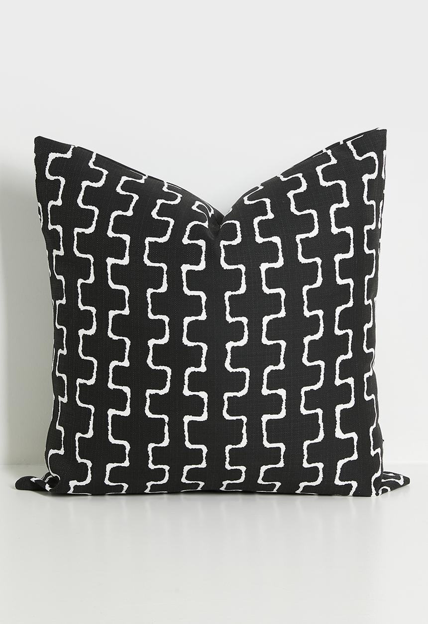 Sixth Floor - Retro Cushion Cover - Blk & White