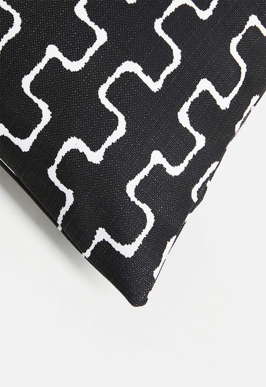 Sixth Floor - Retro Cushion Cover - Blk & White