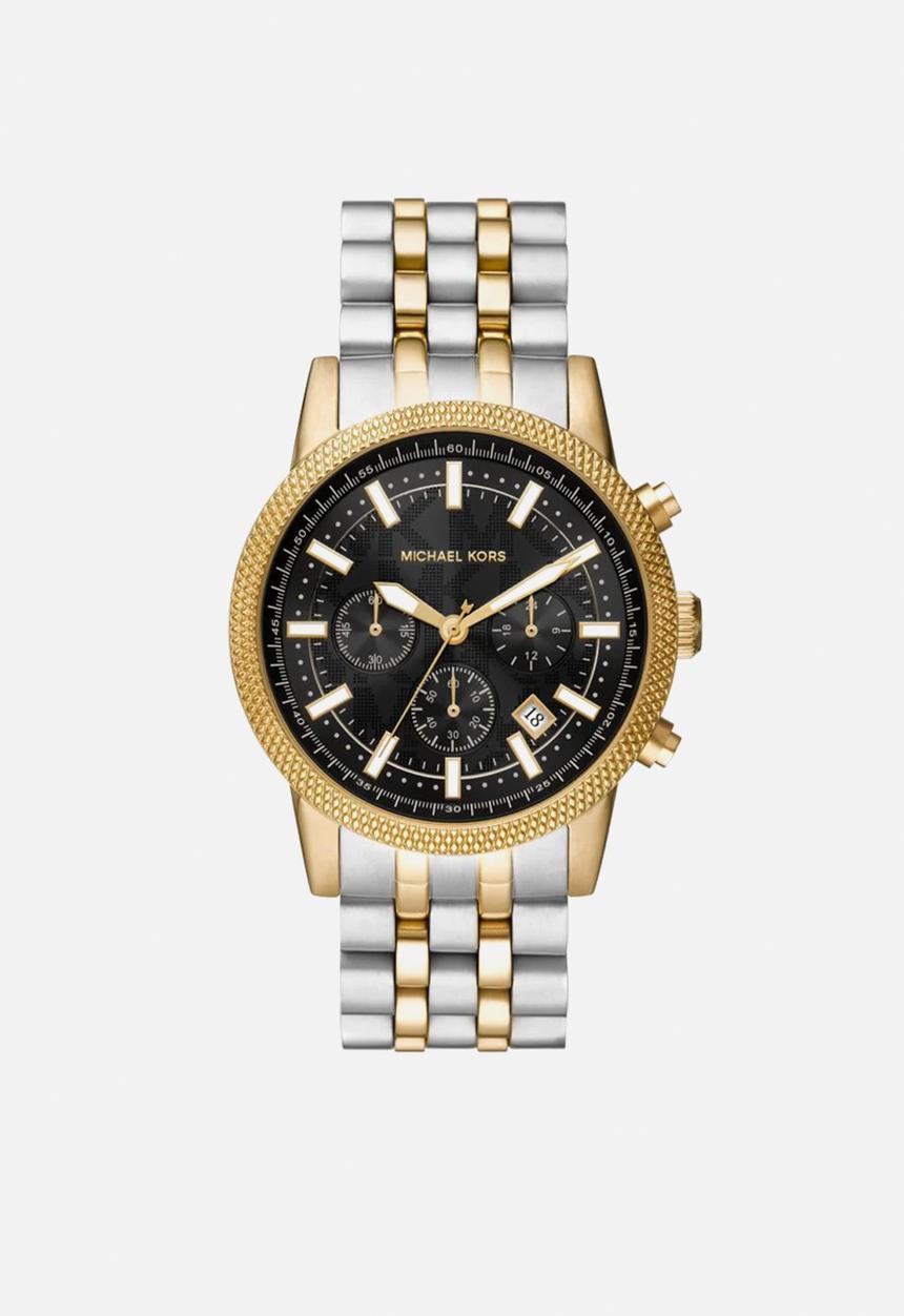 Michael Kors - Michael Kors Hutton Chronograph Two-Tone Stainless Steel MK8954 Watch  - Silver/Gold