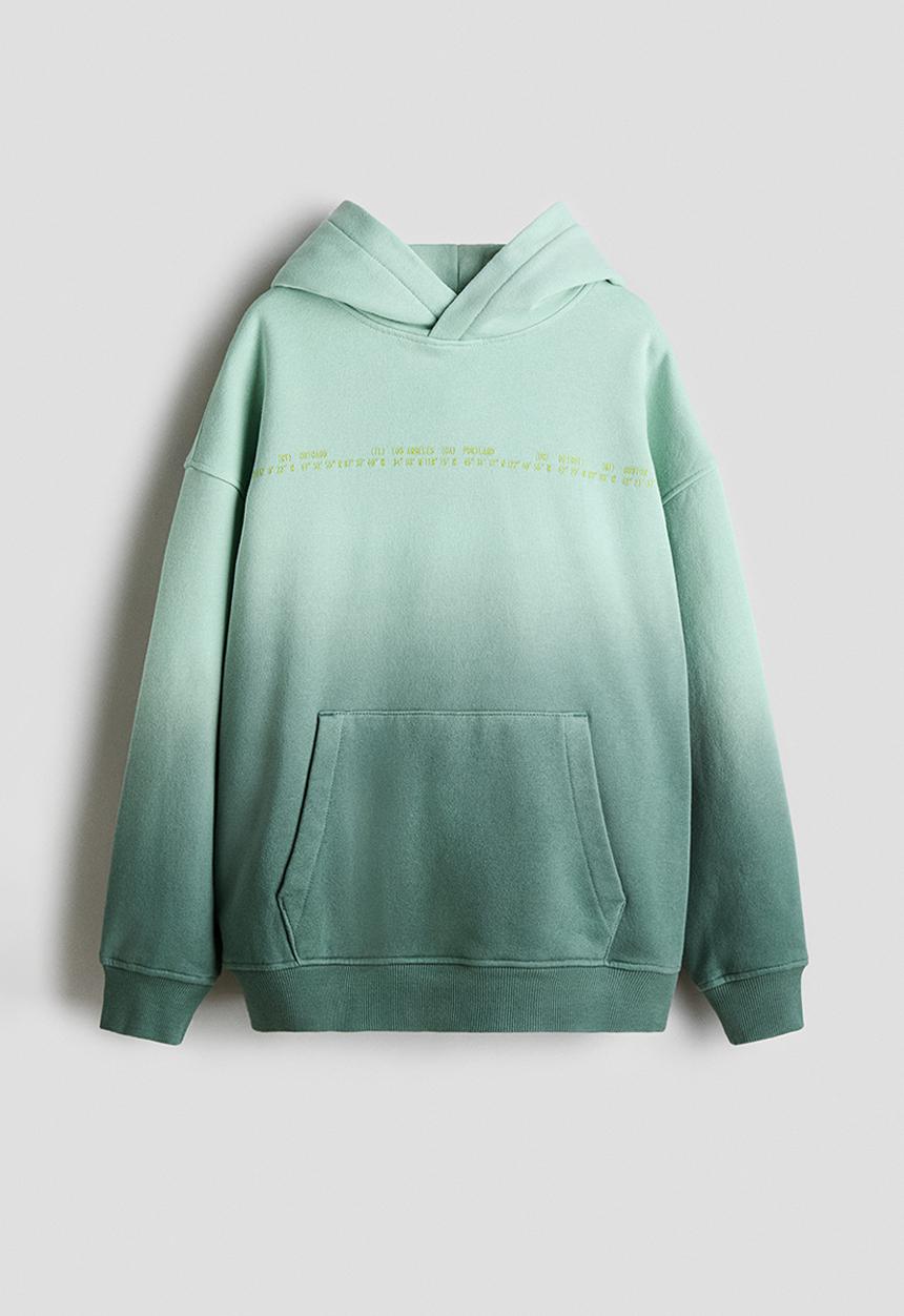 H&M - Hoodie - green/gradient