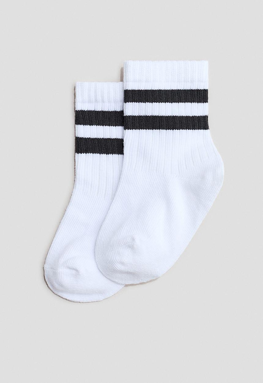 H&M - 3-pack socks - white/striped