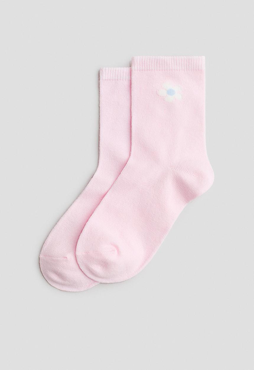 H&M - 10-Pack socks - light pink/flowers
