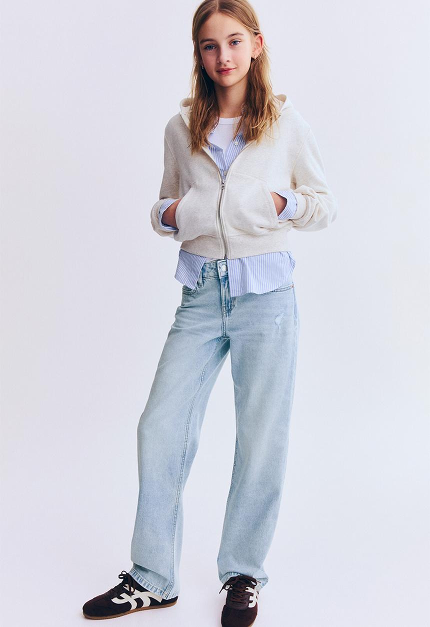 H&M - Straight leg jeans - light denim blue