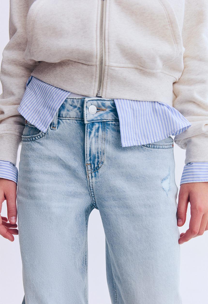 H&M - Straight leg jeans - light denim blue