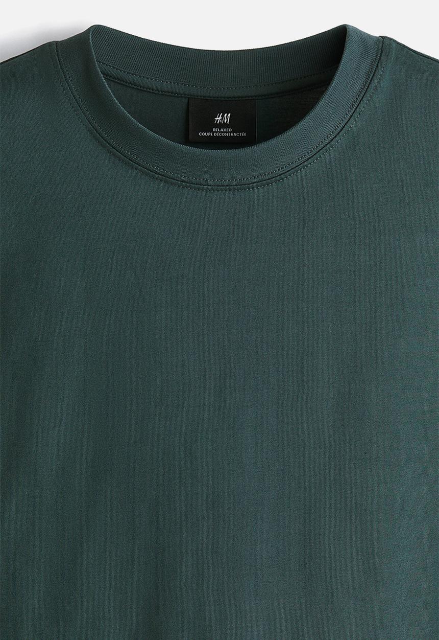 H&M - Relaxed fit t-shirt - dark teal