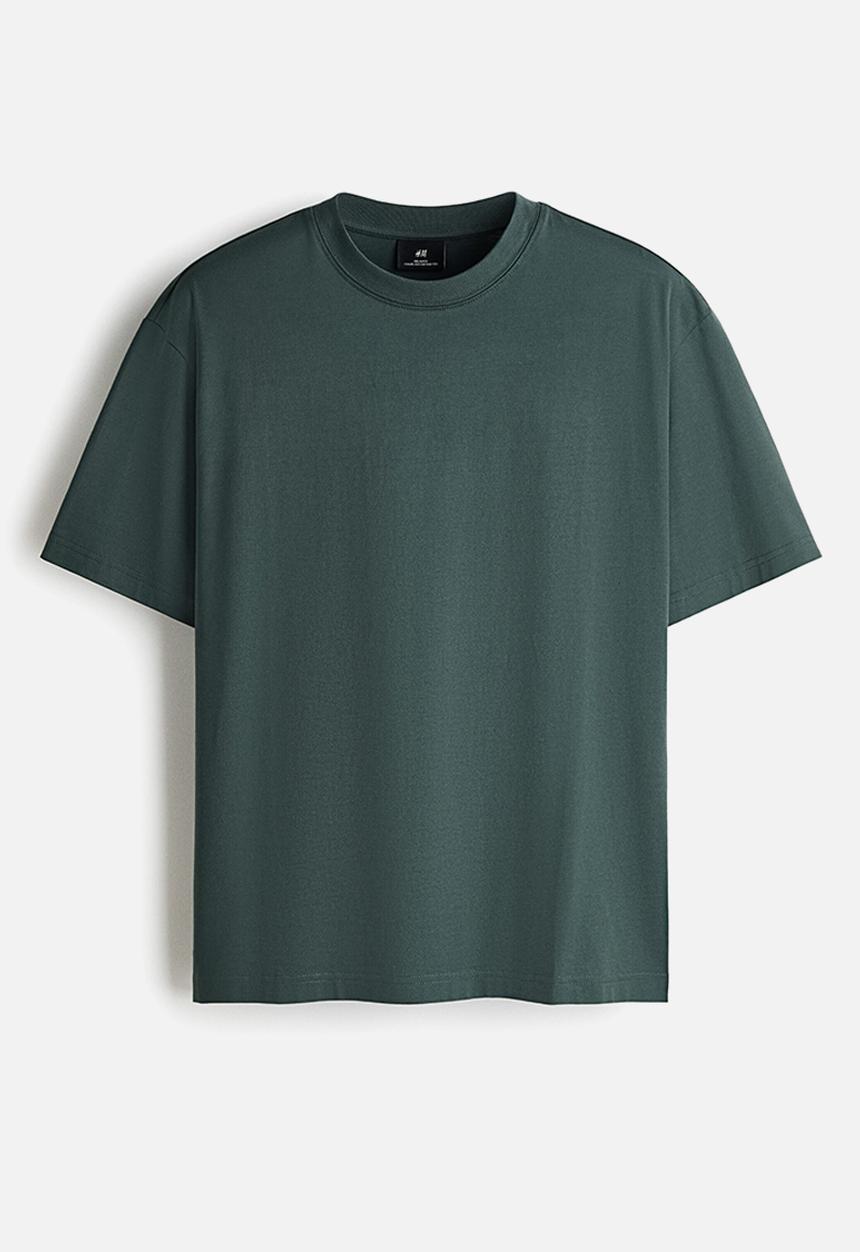 H&M - Relaxed fit t-shirt - dark teal