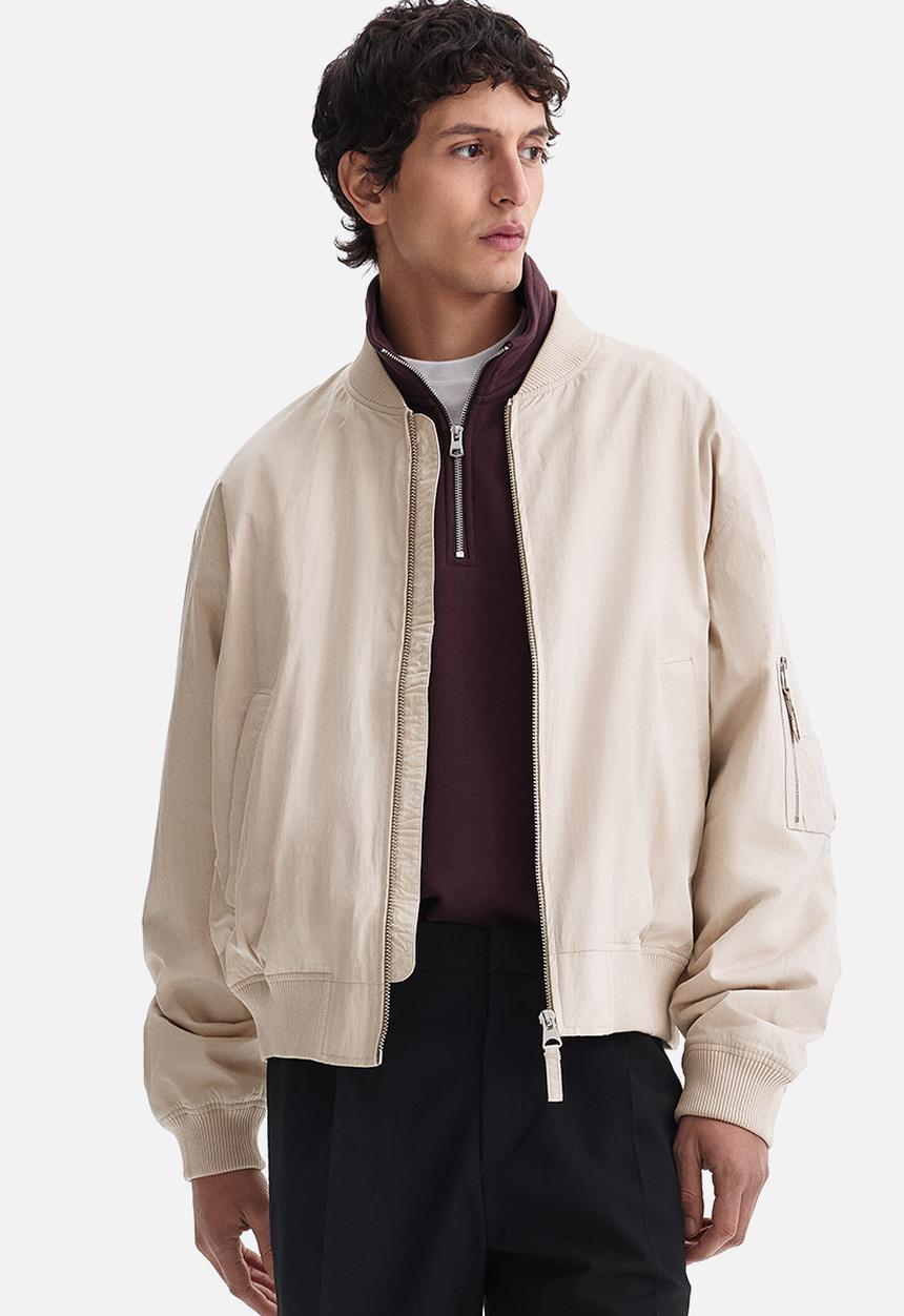 H&M - Bomber jacket - light beige