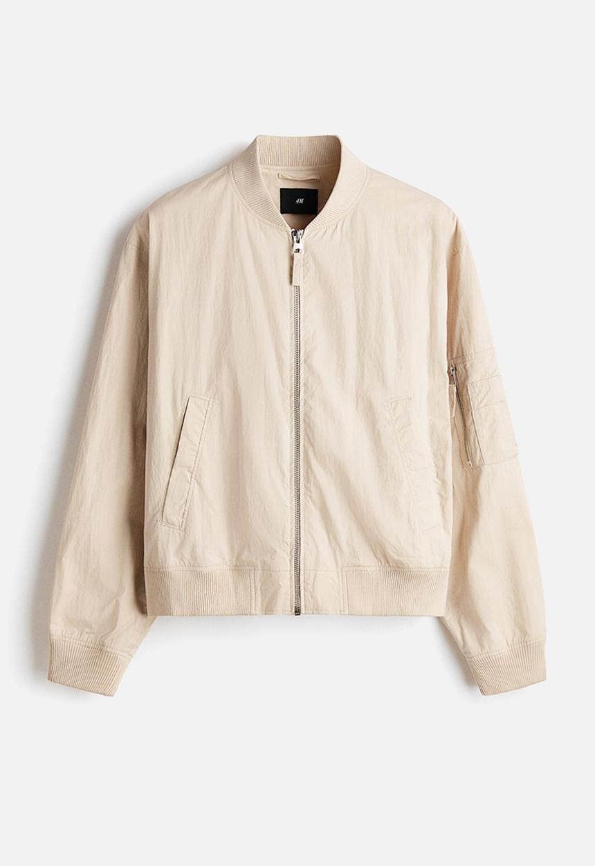 H&M - Bomber jacket - light beige