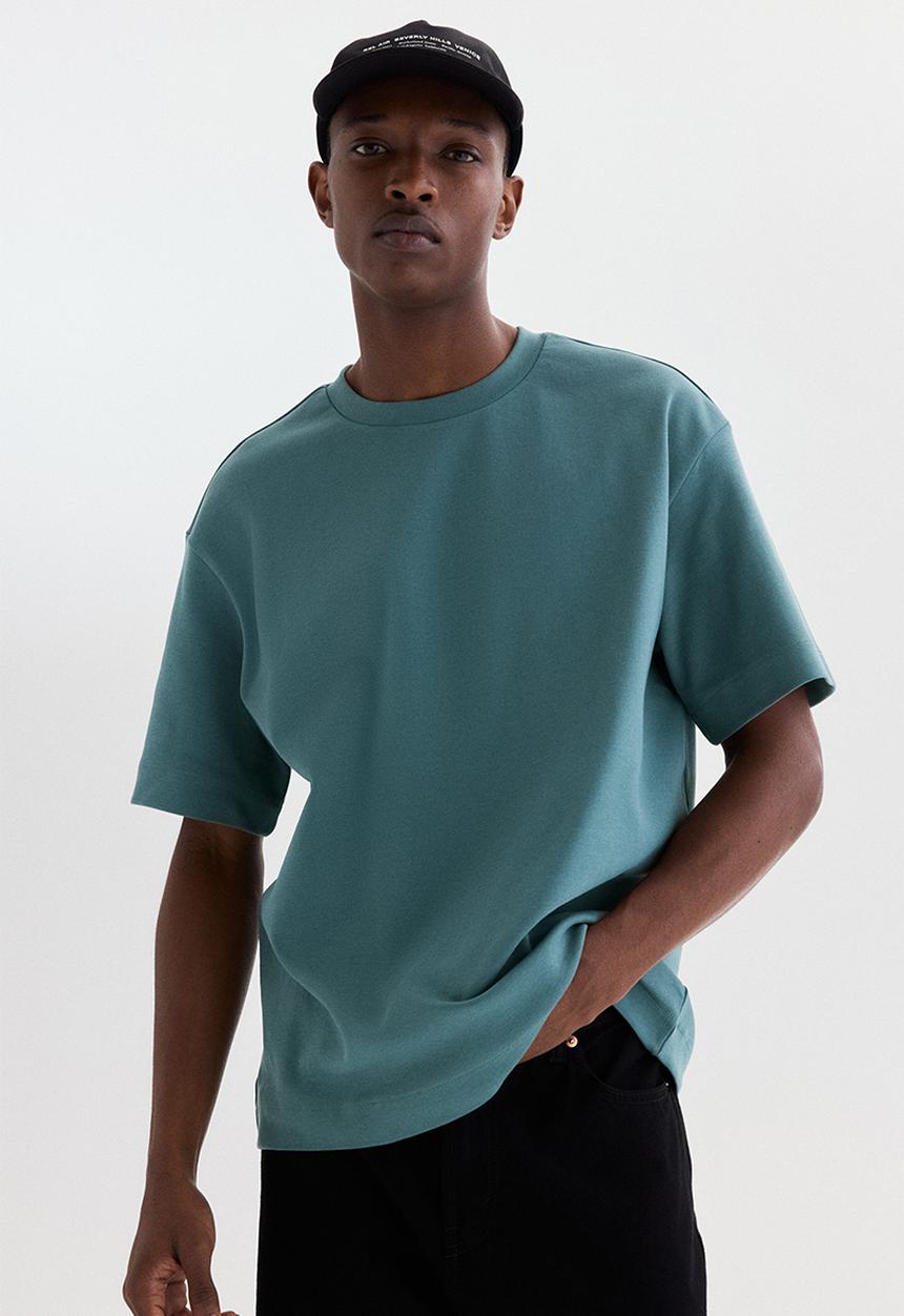 H&M - Loose fit interlock t-shirt - teal