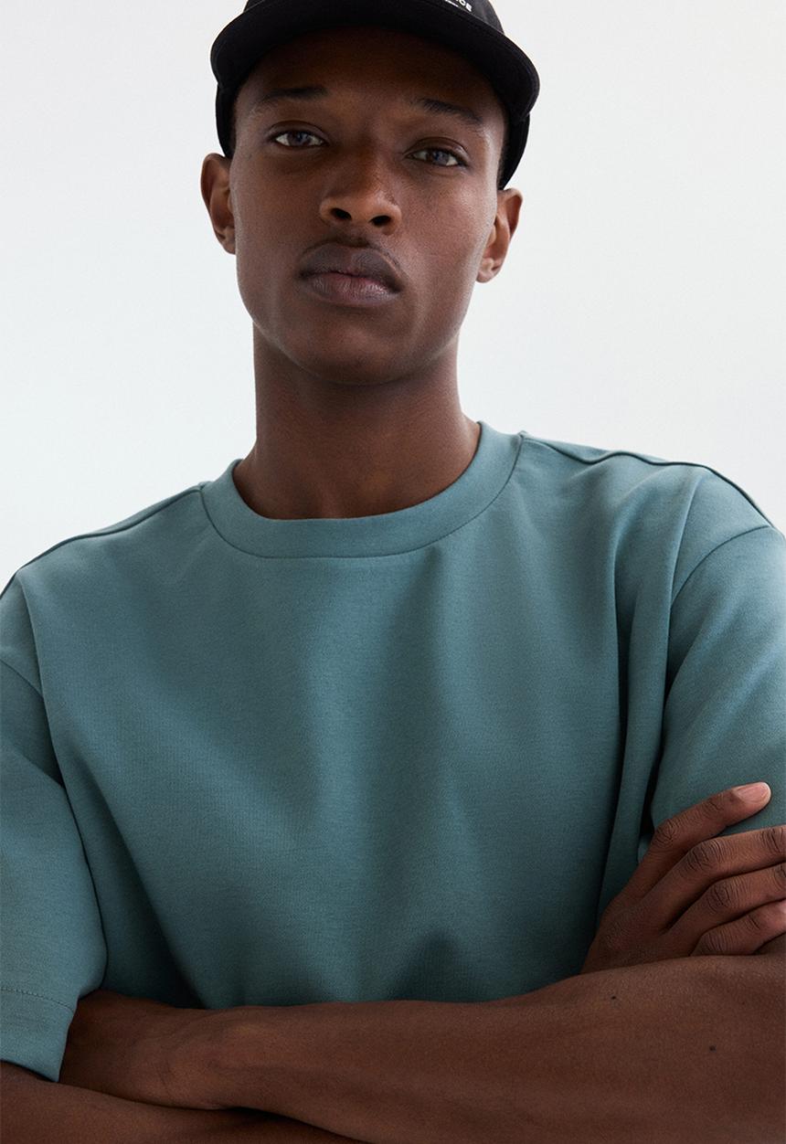 H&M - Loose fit interlock t-shirt - teal