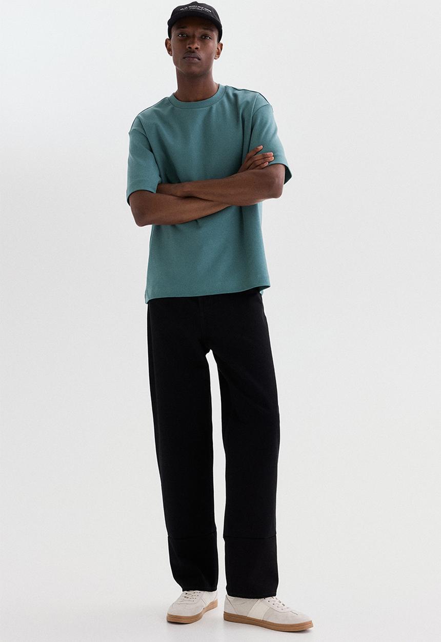 H&M - Loose fit interlock t-shirt - teal