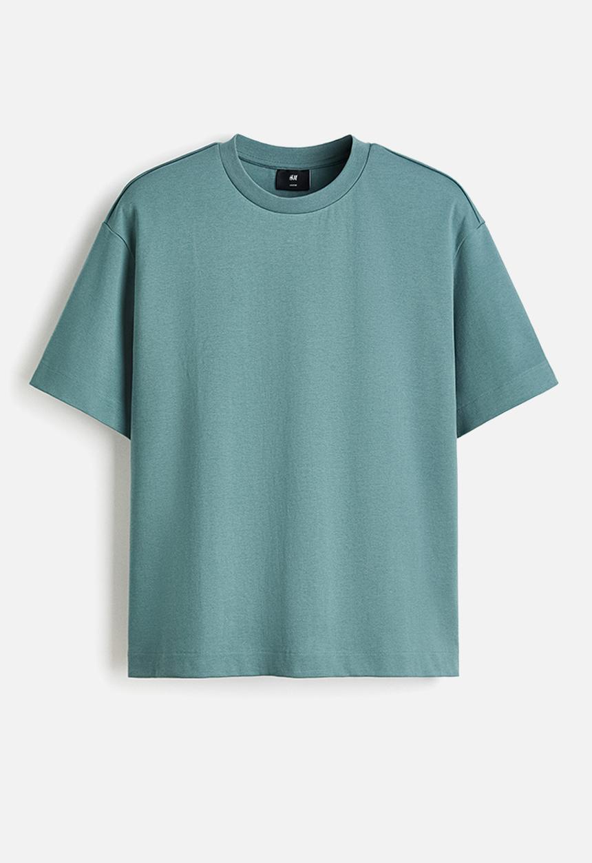 H&M - Loose fit interlock t-shirt - teal