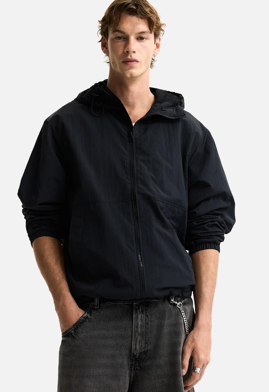 H&M - Water-repellent nylon windbreaker - black