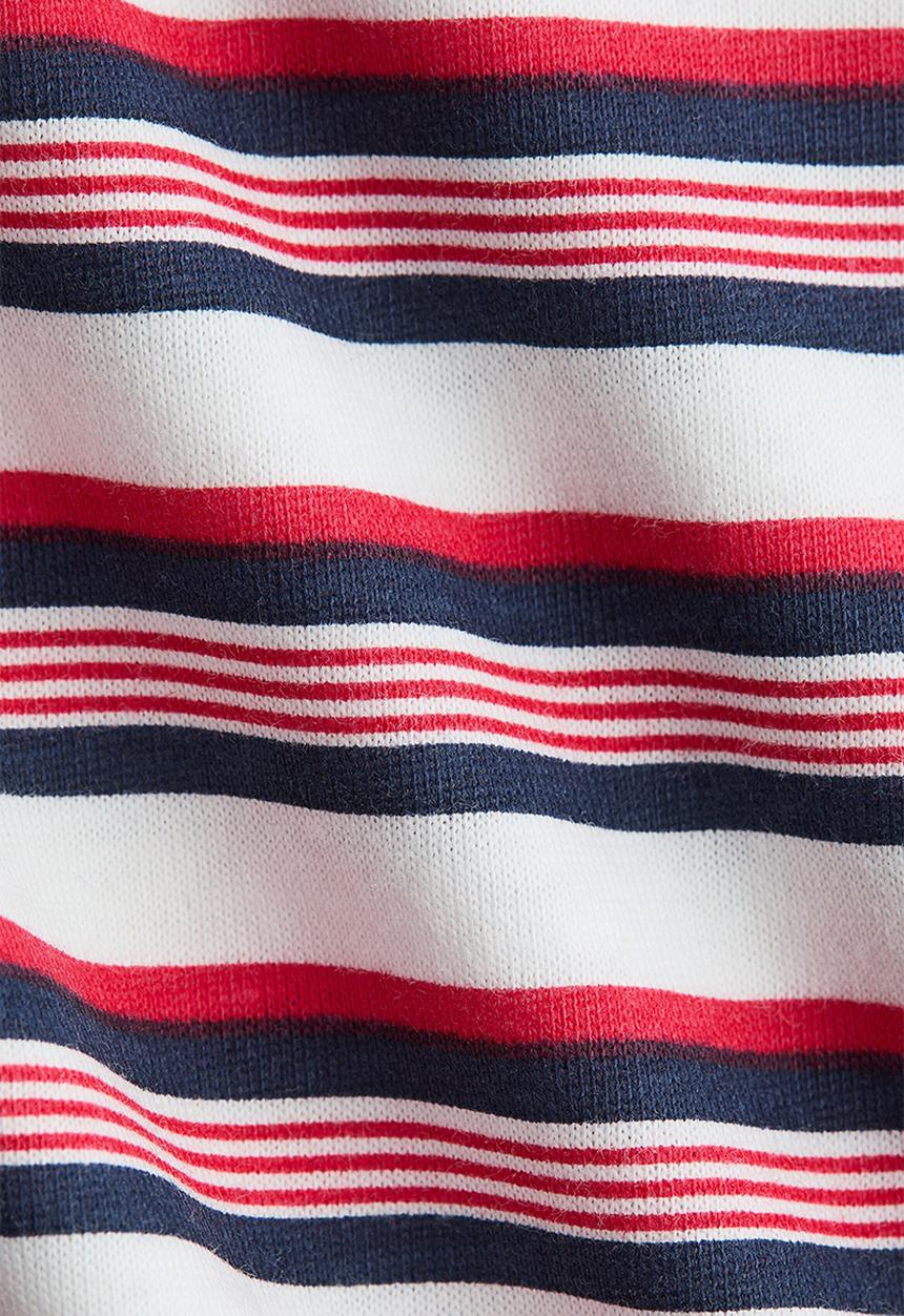 H&M - Printed cotton t-shirt - white/striped