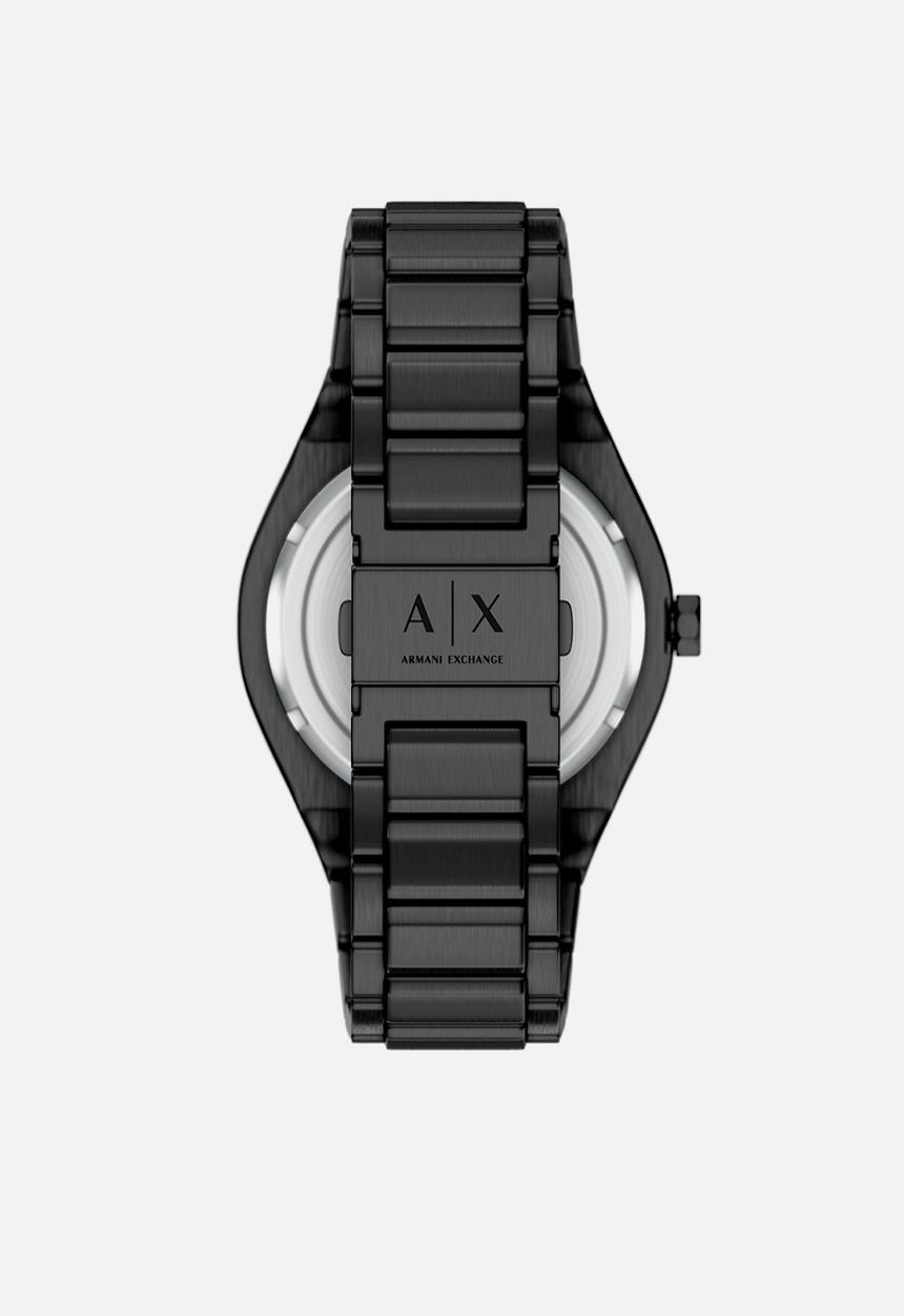Armani Exchange - Armani Exchange Sync Day-Date Stainless Steel Watch AX4301 - Black