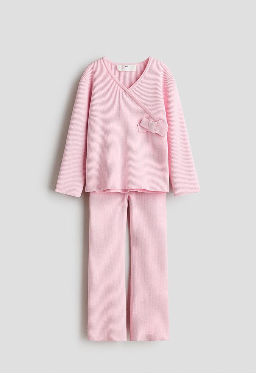 H&M - 2-Piece top and leggings set - pink