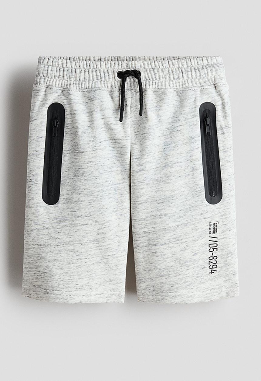 H&M - Knee-length sweatshorts - light grey marl