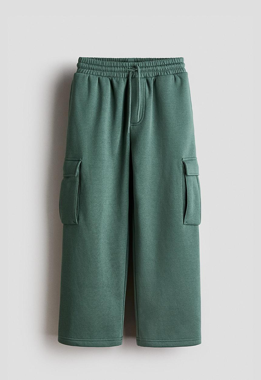 H&M - Cargo joggers - dark green