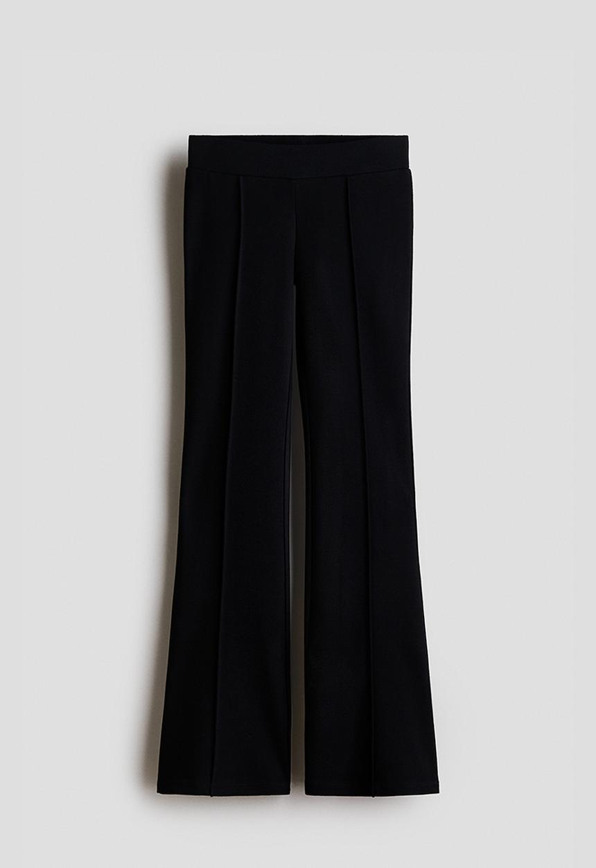 H&M - Flared jersey leggings - black