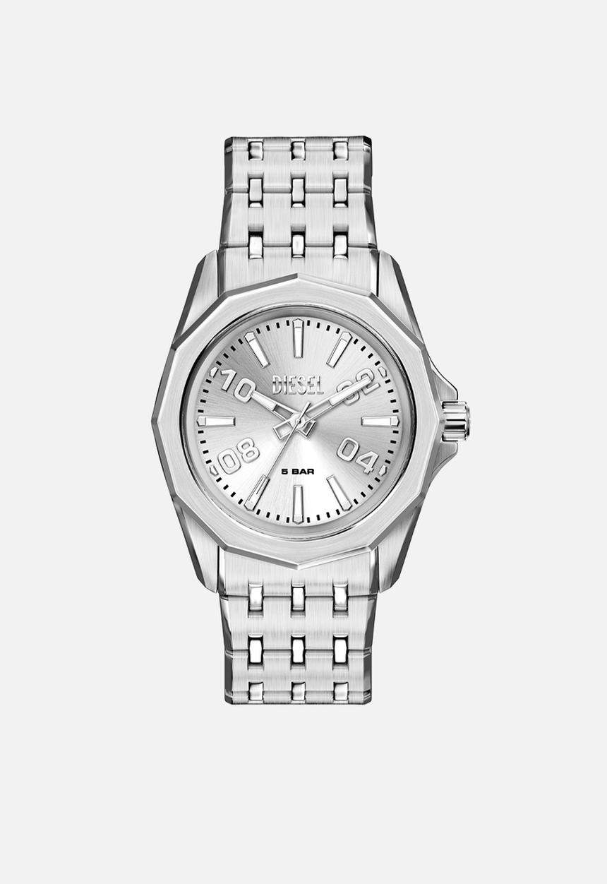 Diesel  - Diesel Stinger Three-Hand Stainless Steel DZ2236 Watch - Silver