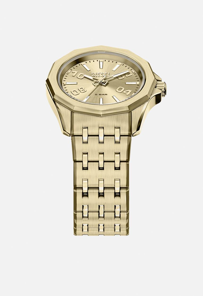 Diesel  - Diesel Stinger Three-Hand Gold-Tone Stainless Steel DZ2239 Watch - Gold