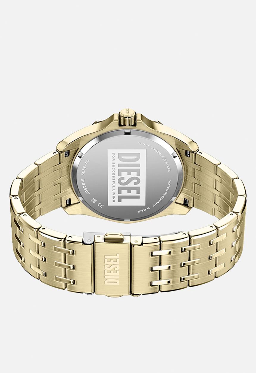 Diesel  - Diesel Stinger Three-Hand Gold-Tone Stainless Steel DZ2239 Watch - Gold