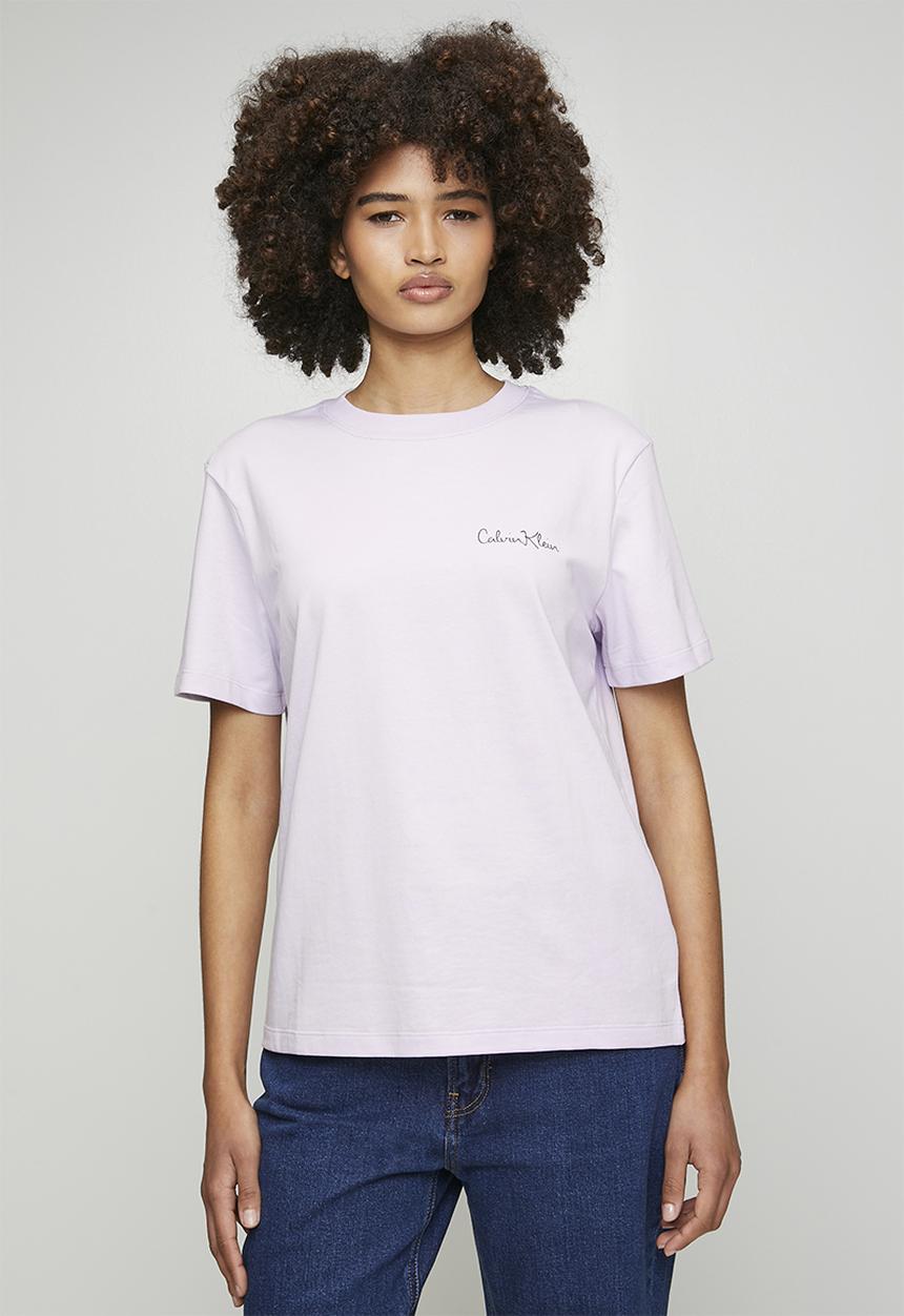 Calvin Klein - Ss classic graphic tee - frosty lilac