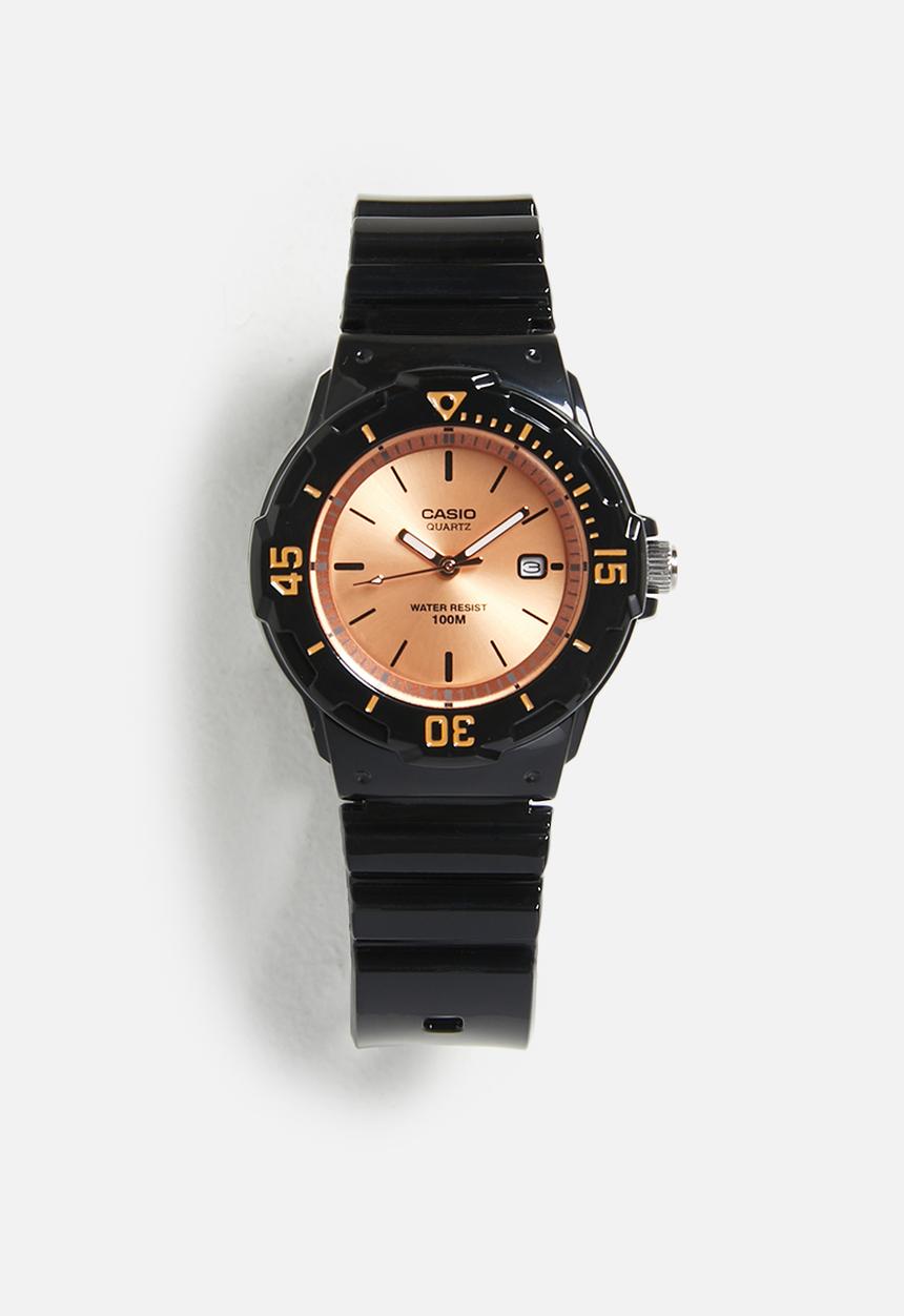 Casio - Analog Rose Gold Black - Rose Gold