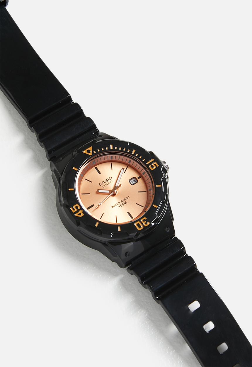 Casio - Analog Rose Gold Black - Rose Gold