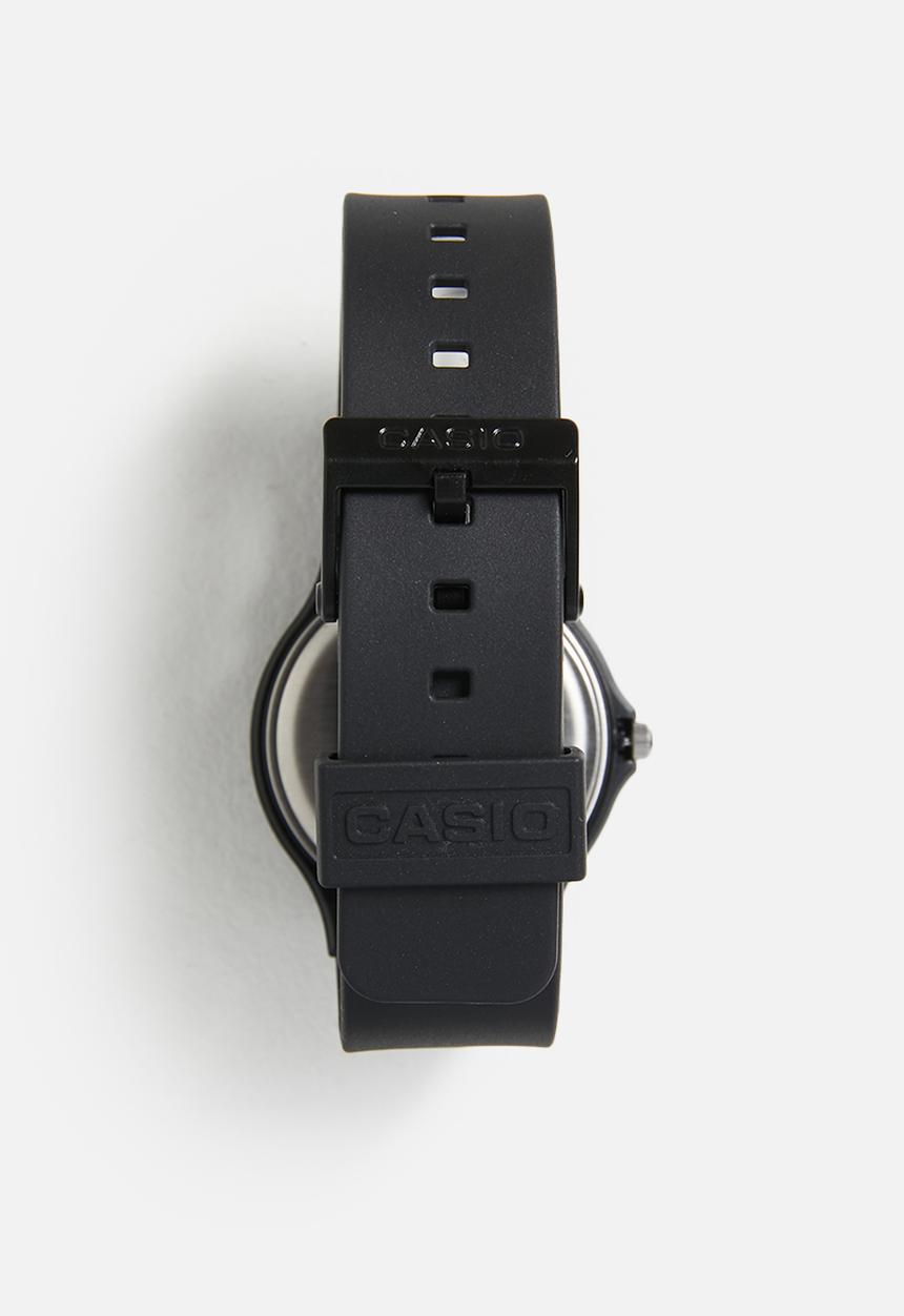 Casio - Analog Wht Num Black Dial - Black