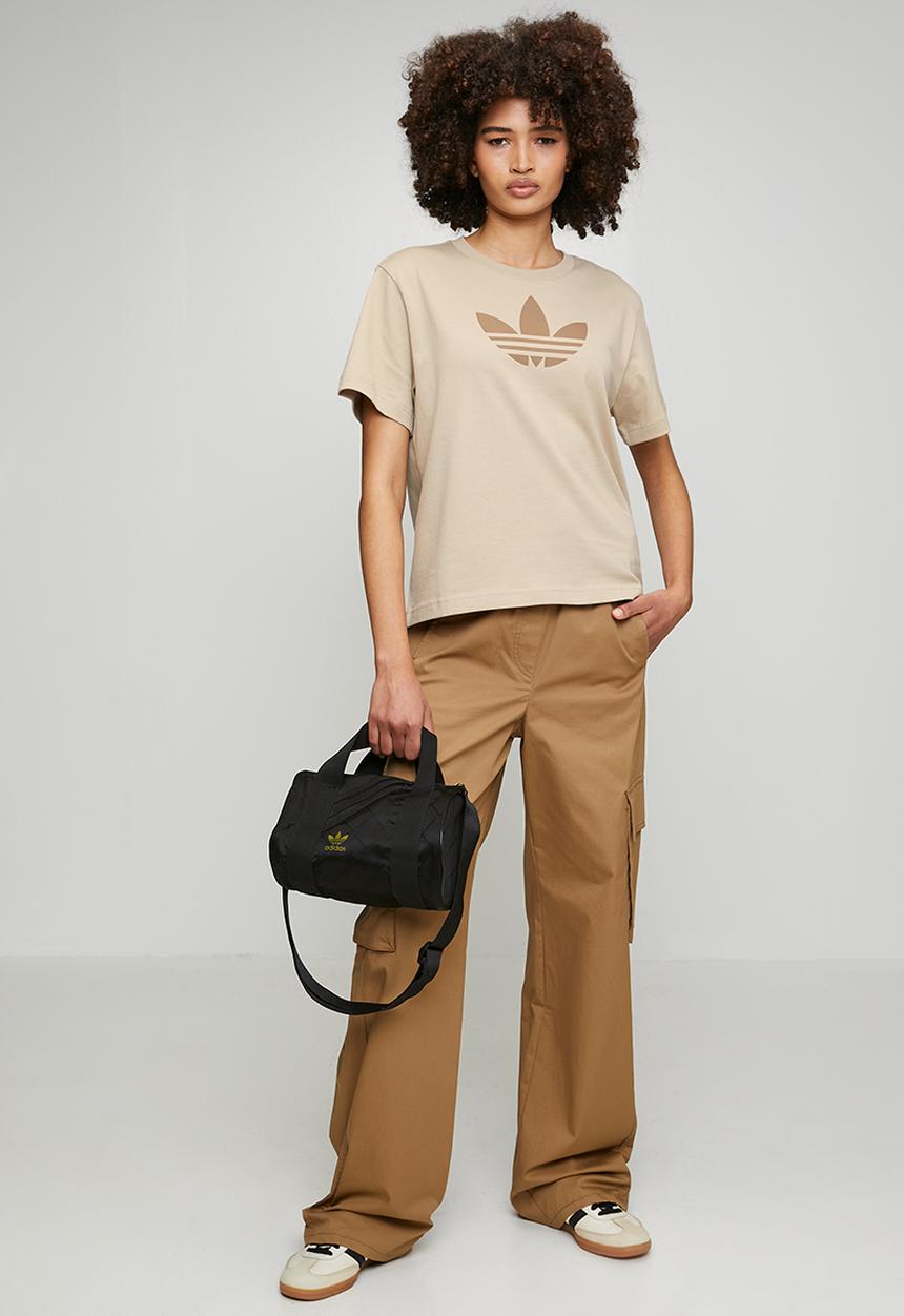 adidas Originals - Trefoil Boxy T W - Khaki Three/Khaki Six