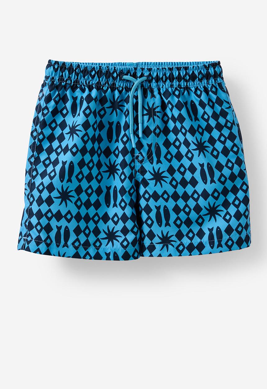 Cotton On - Bailey Boardshort - Blue Hue/Geo