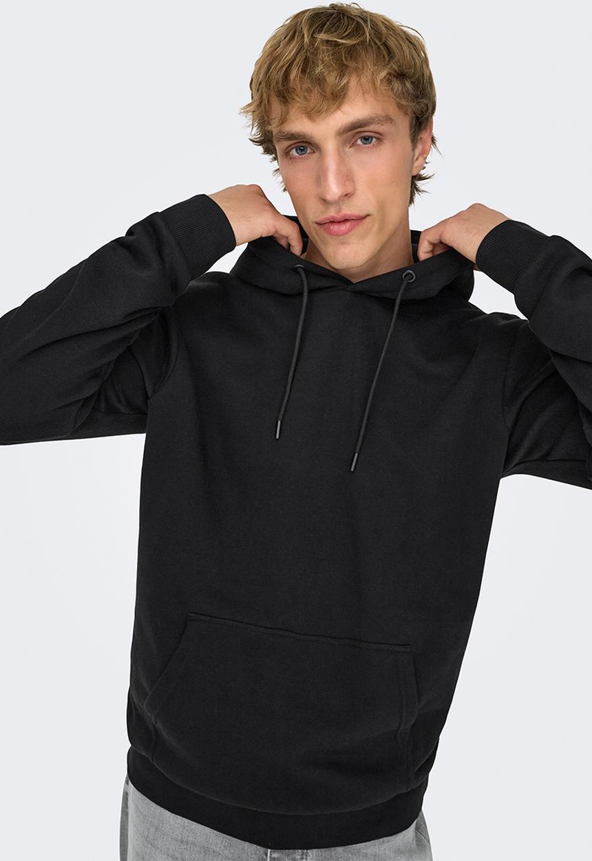 Only & Sons - ONSCERES Hoodie Sweat - Black