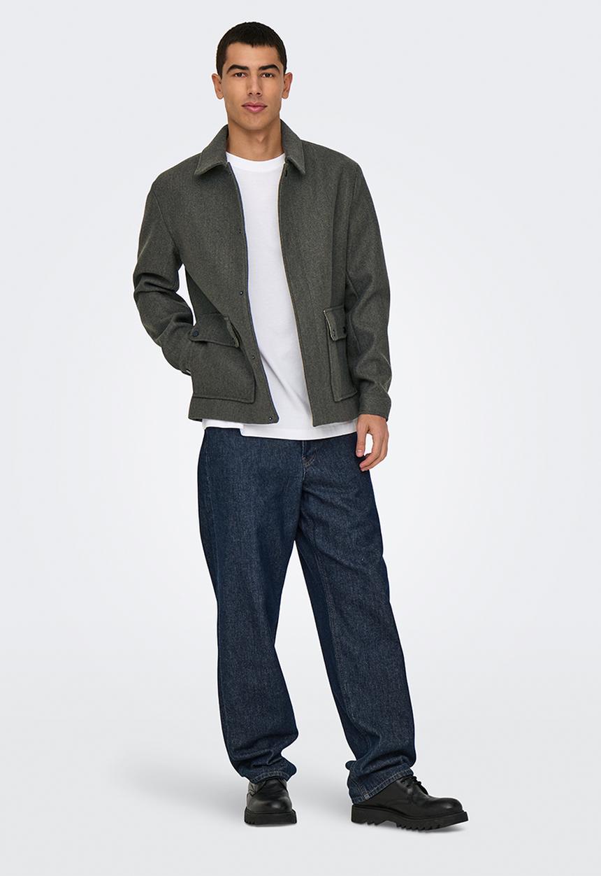 Only & Sons - ONSCONNOR Life Jacket Otw - Grey