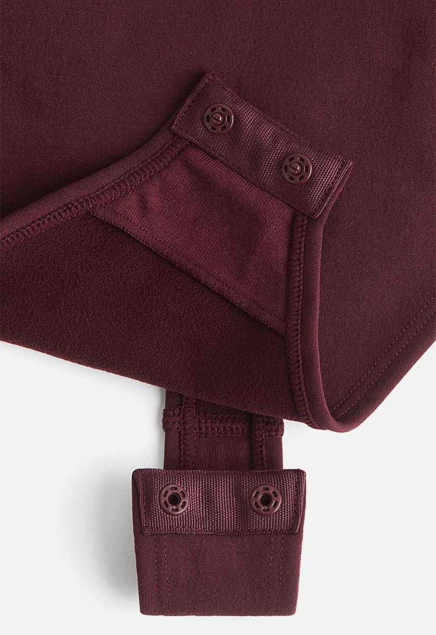H&M - Firm shape sculpting thong body - burgundy
