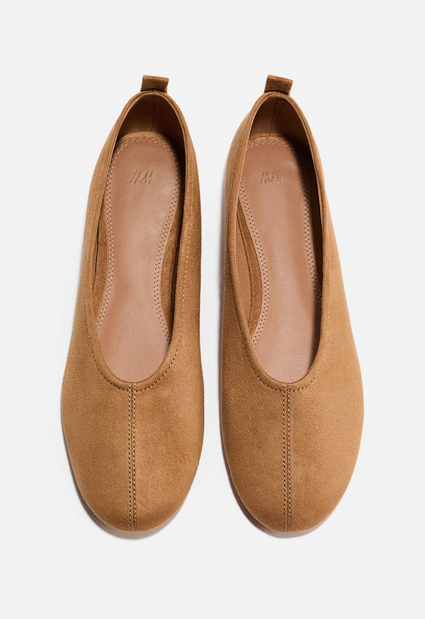 H&M - Ballet pumps - light brown