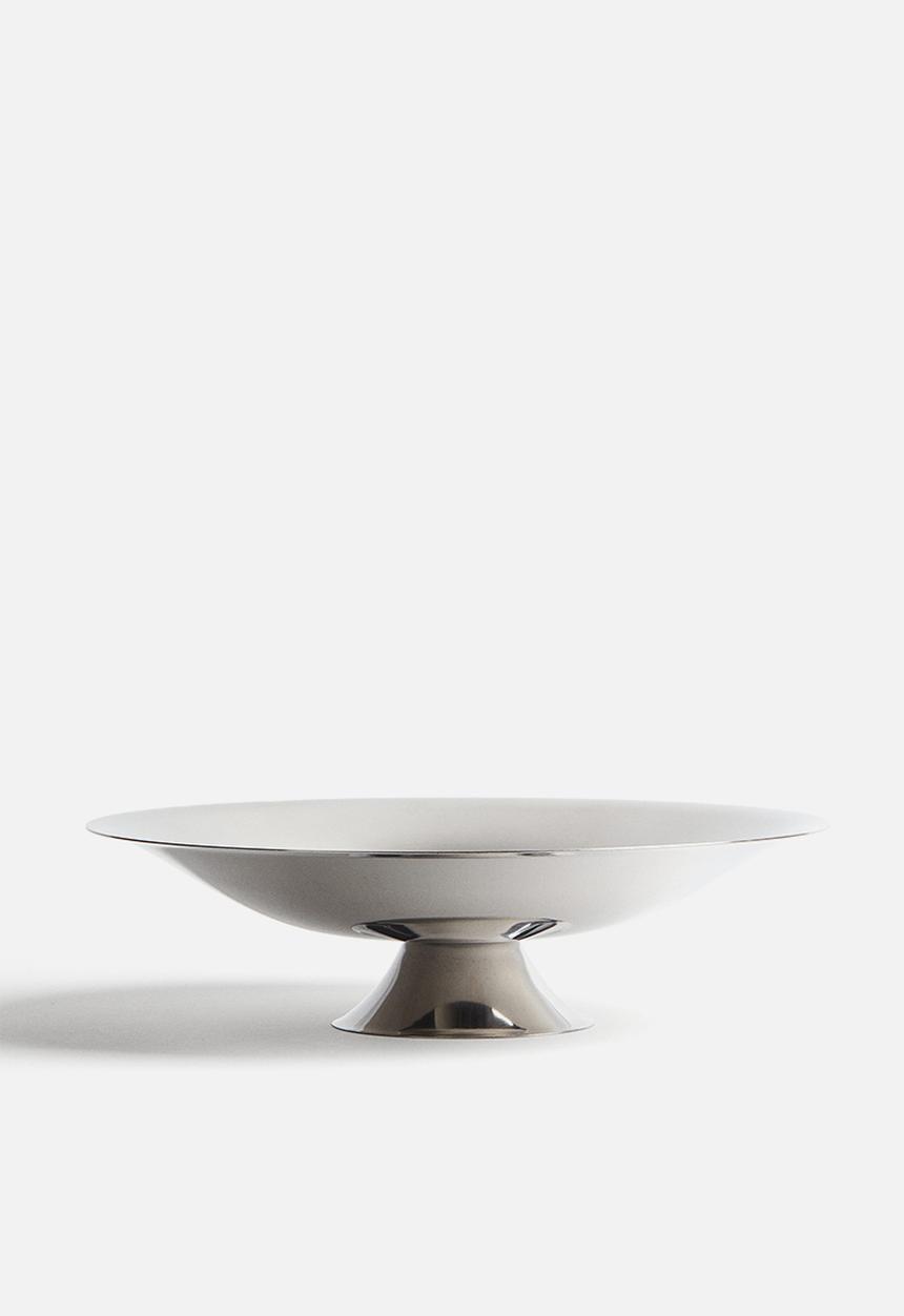 H&M - Stainless steel footed bowl - silver-coloured