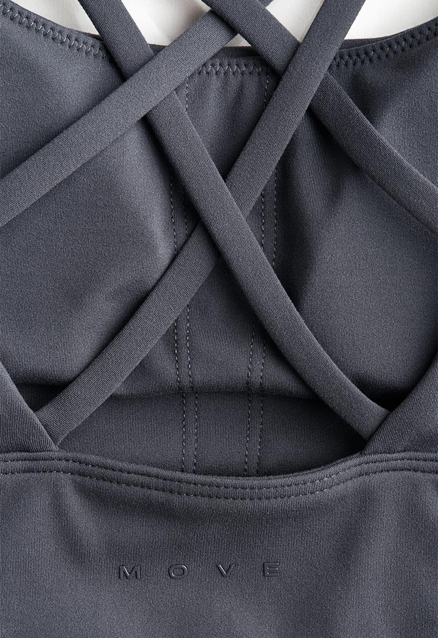 H&M - Medium support sports bra with softmove™ - grey
