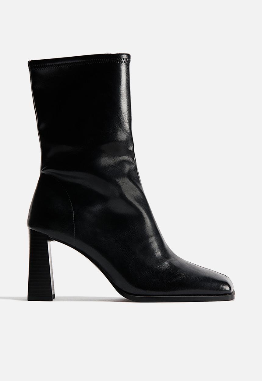 H&M - Block-heeled ankle boots - black