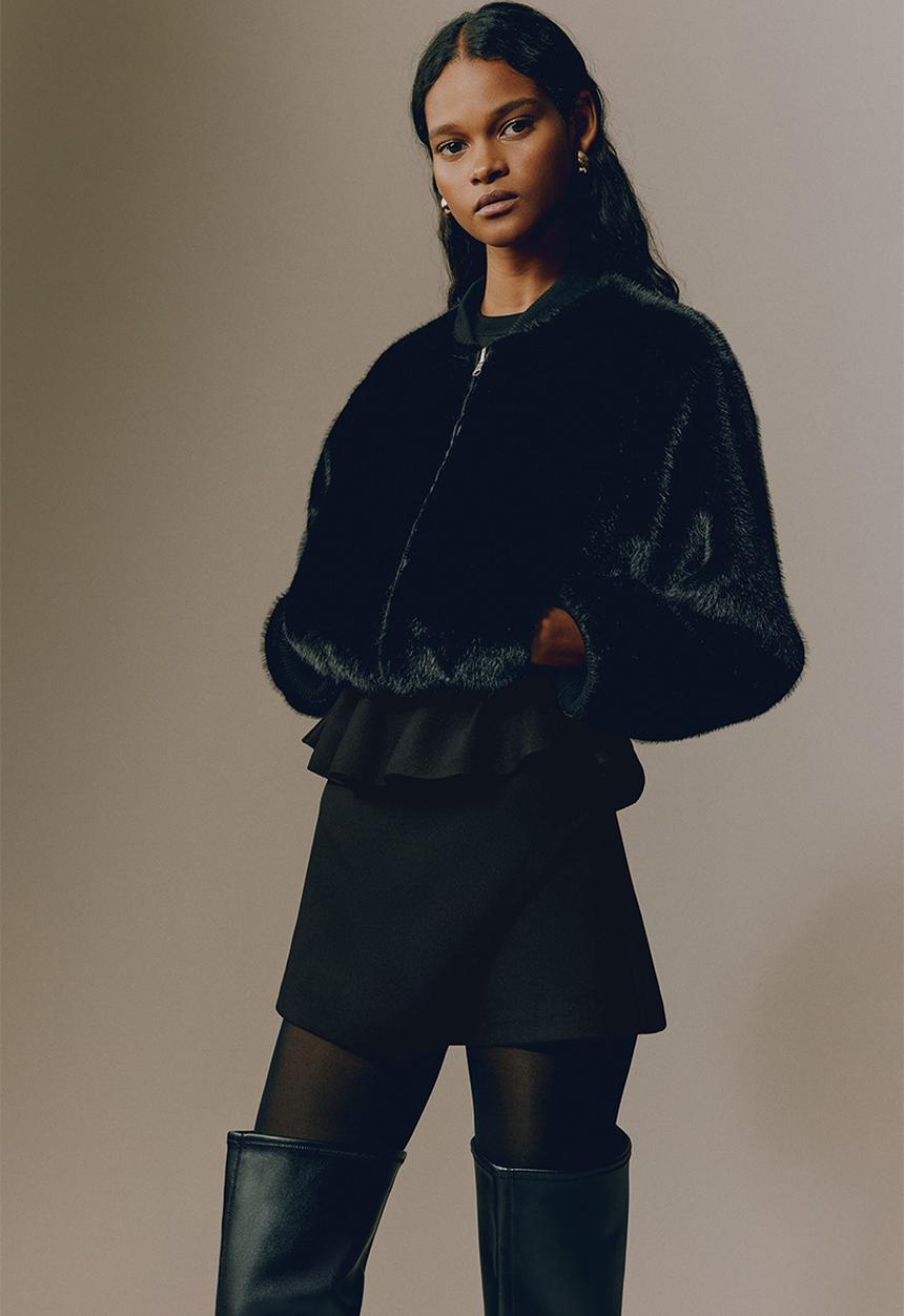 H&M - Wrap skort - black