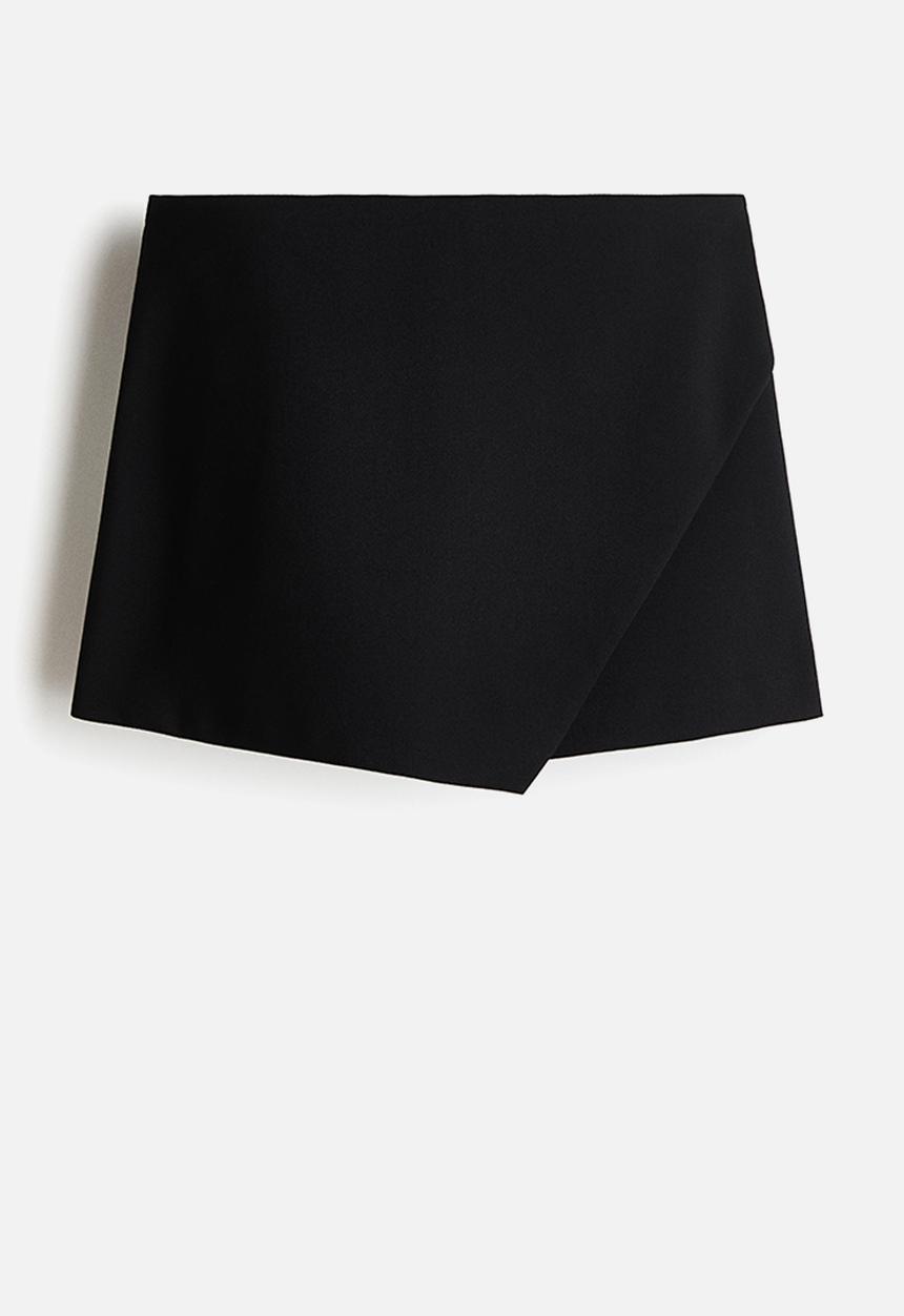 H&M - Wrap skort - black